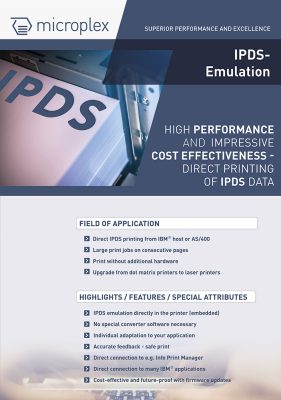 Direct IPDS printing from IBM® Host or AS/400