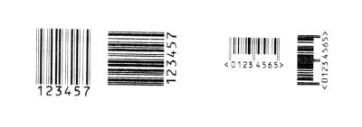 Printing direction barcodes small