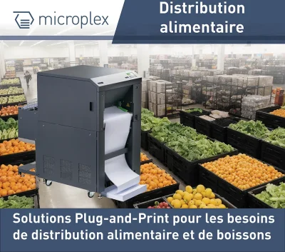 Plug-and-Print pour la distribution alimentaire