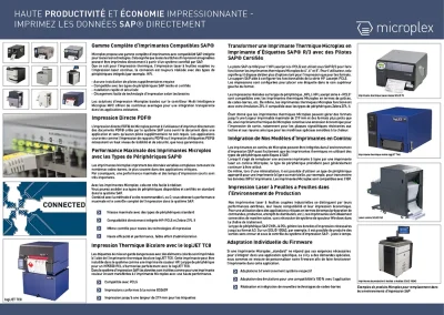 Flyer  - Impression avec SAP® et Microplex-2