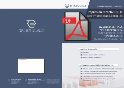 Flyer - PDF Direktdruck mit Microplex-Druckern