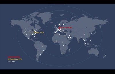 Mapa mundial de la red de socios Microplex