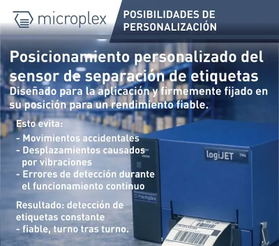 Posicionamiento personalizado del sensor de separación