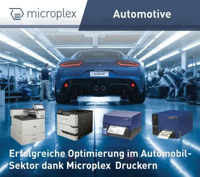 Optimierung im Automobilsektor dank Microplex-Druckern