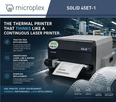 Der Thermodrucker, der wie ein Endlos-Laserdrucker denkt
