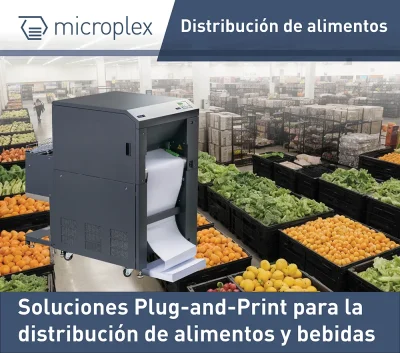 Conectar e imprimir para la distribución de alimentos