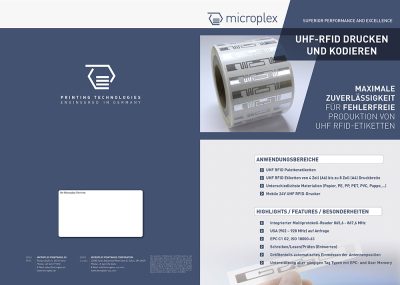 Poster Microplex UHF-RFID Drucker