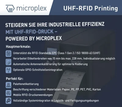 Steigern Sie Ihre industrielle Effizienz mit UHF-RFID-Druckern von Microplex