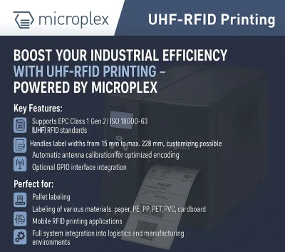 Mejore su eficiencia industrial con la impresión UHF-RFID 