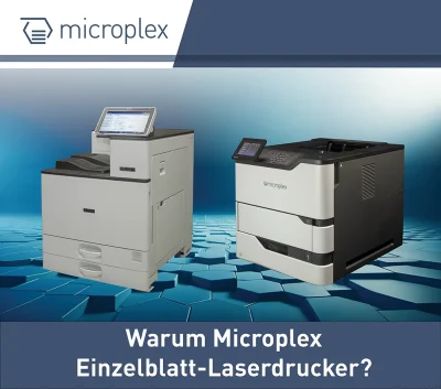 Warum Microplex Einzelblatt-Laserdrucker?