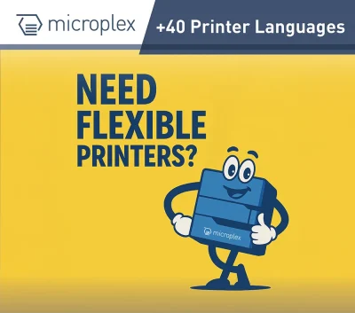 Brauchen Sie flexible Drucker? Microplex Drucker unterstützen +40 Emulationen