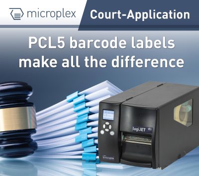 Microplex logiJET T4-2 für Effiziente Kennzeichnung von Gerichtsakten 