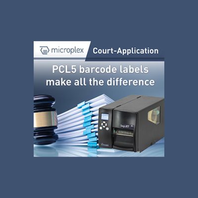 Microplex logiJET T4-2 in Court-Applications